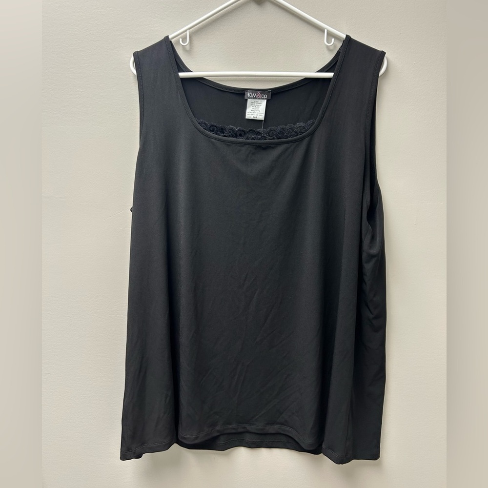 Kim &‎ Co Women’s Black Blouse Tank Top